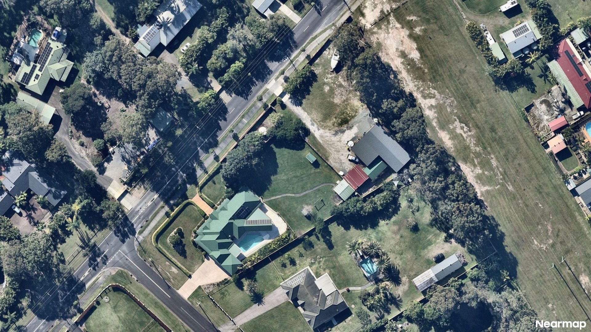 Vertical aerial view