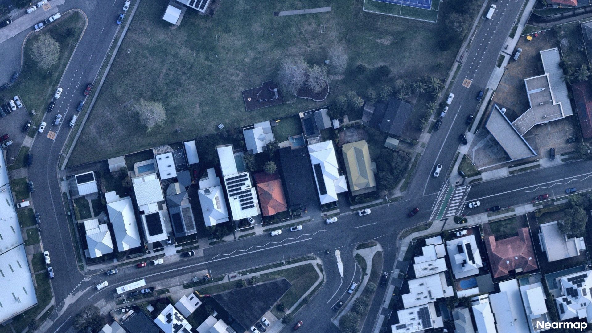 Vertical aerial view