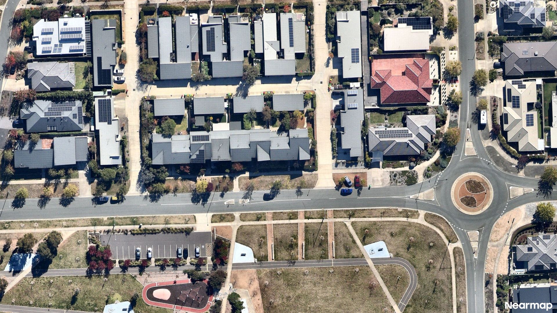 Vertical aerial view