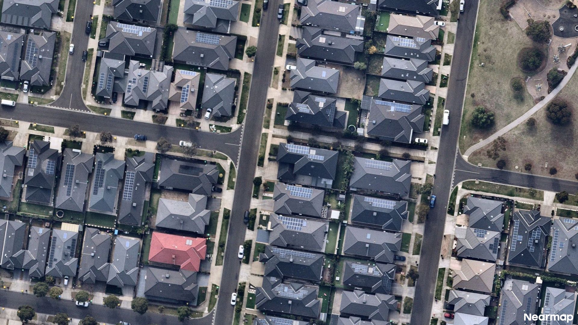 Vertical aerial view