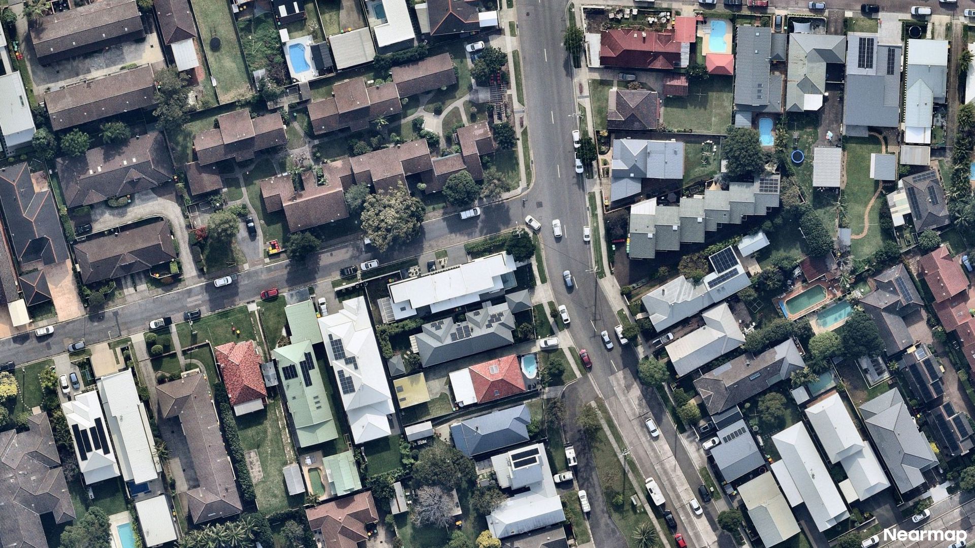 Vertical aerial view