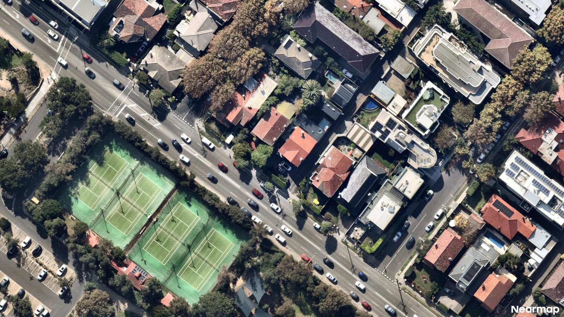 Vertical aerial view