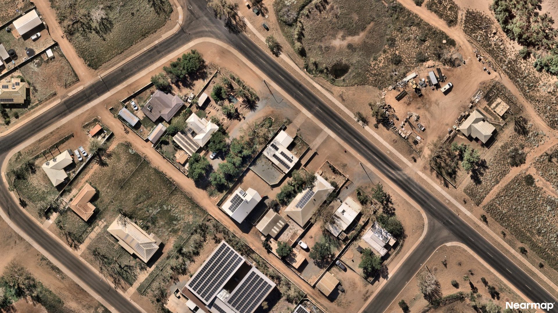 Vertical aerial view