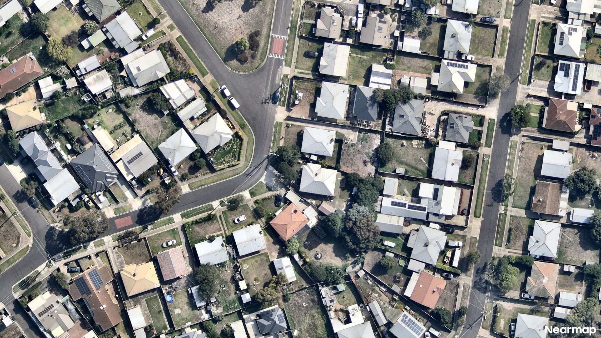 Vertical aerial view