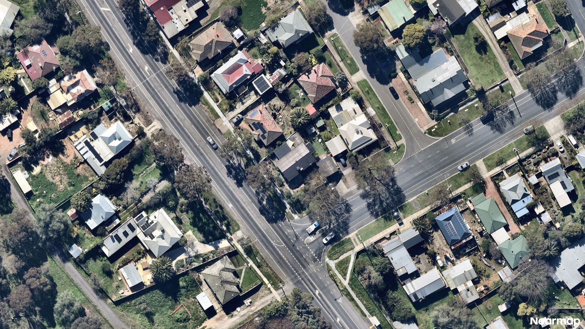 Vertical aerial view