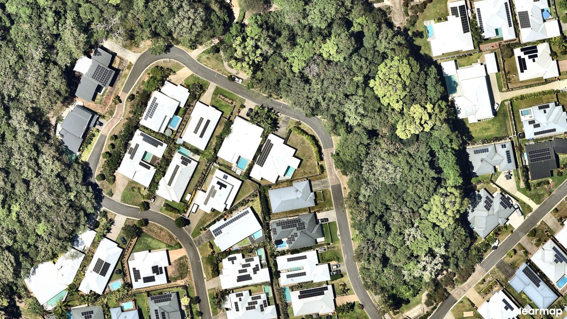 Vertical aerial view