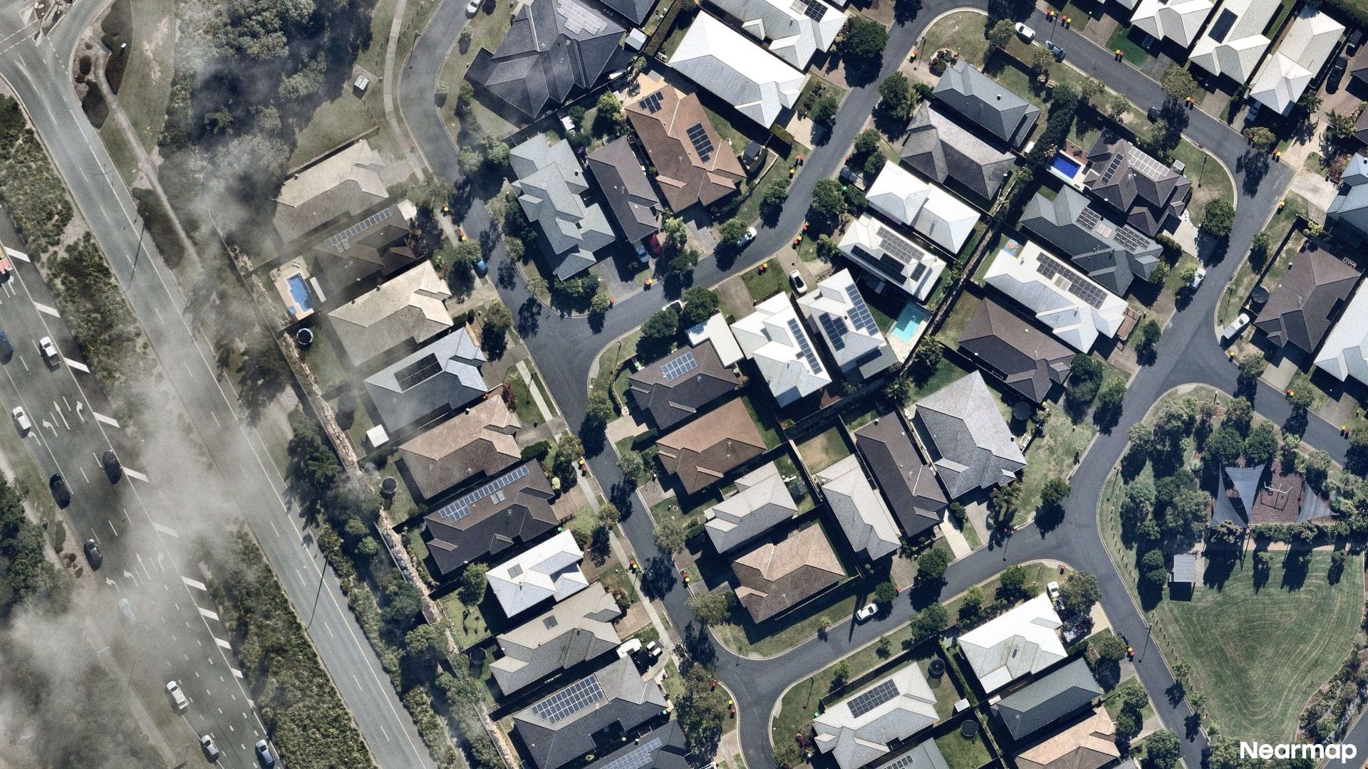 Vertical aerial view