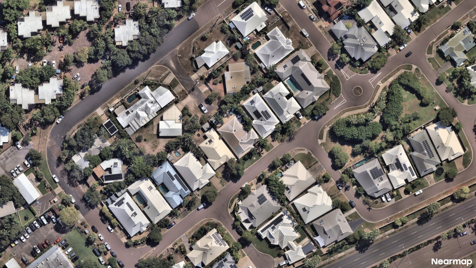 Vertical aerial view