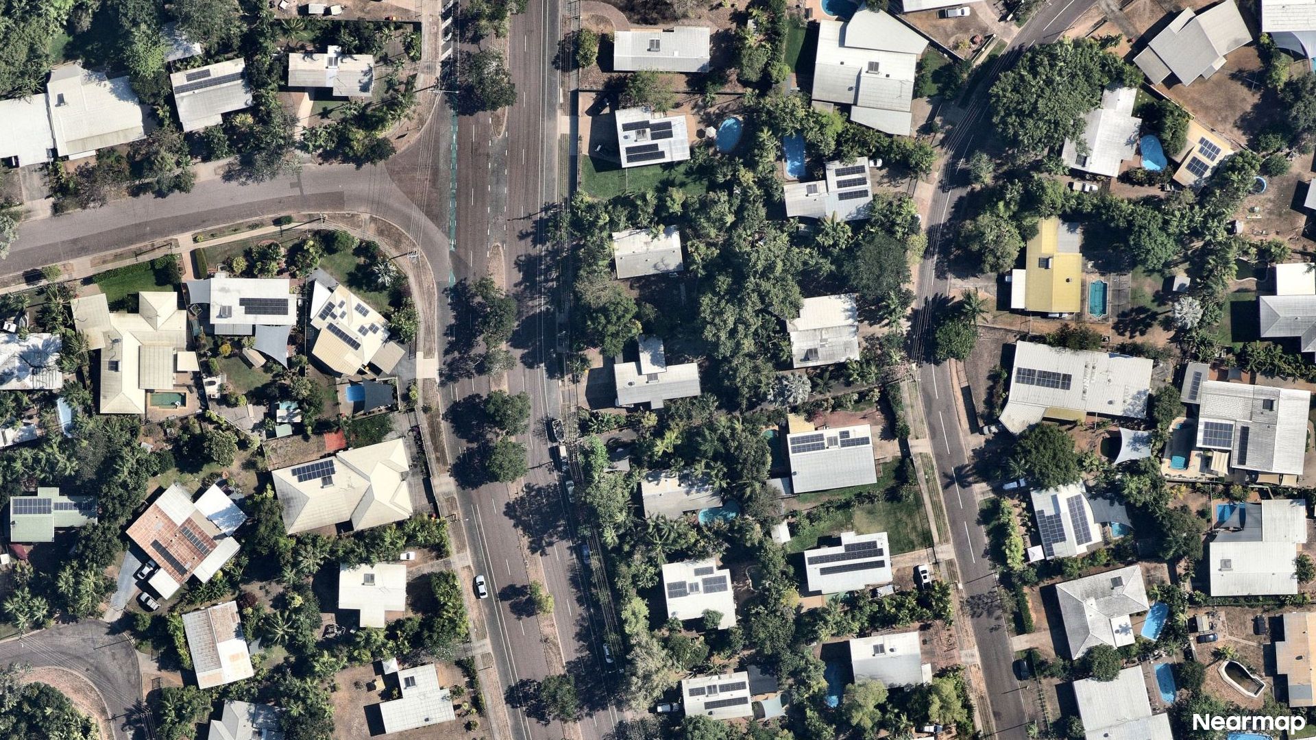 Vertical aerial view