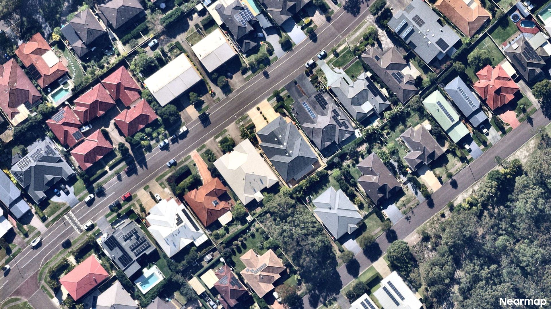 Vertical aerial view