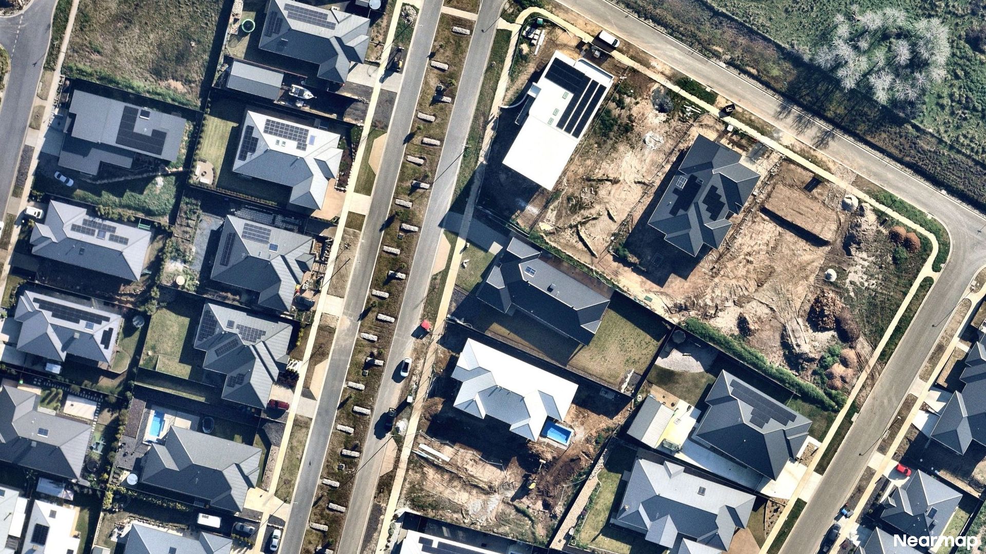 Vertical aerial view