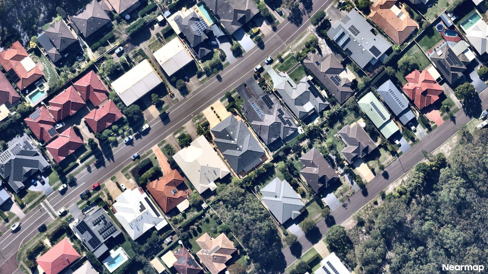 Vertical aerial view