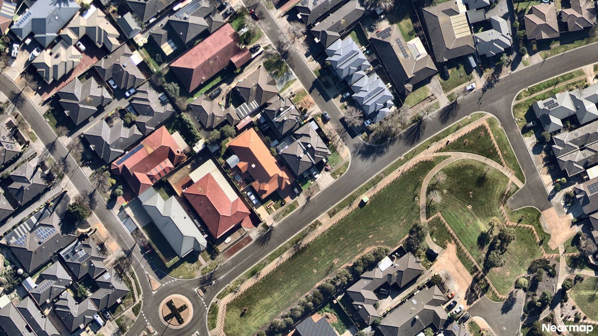 Vertical aerial view