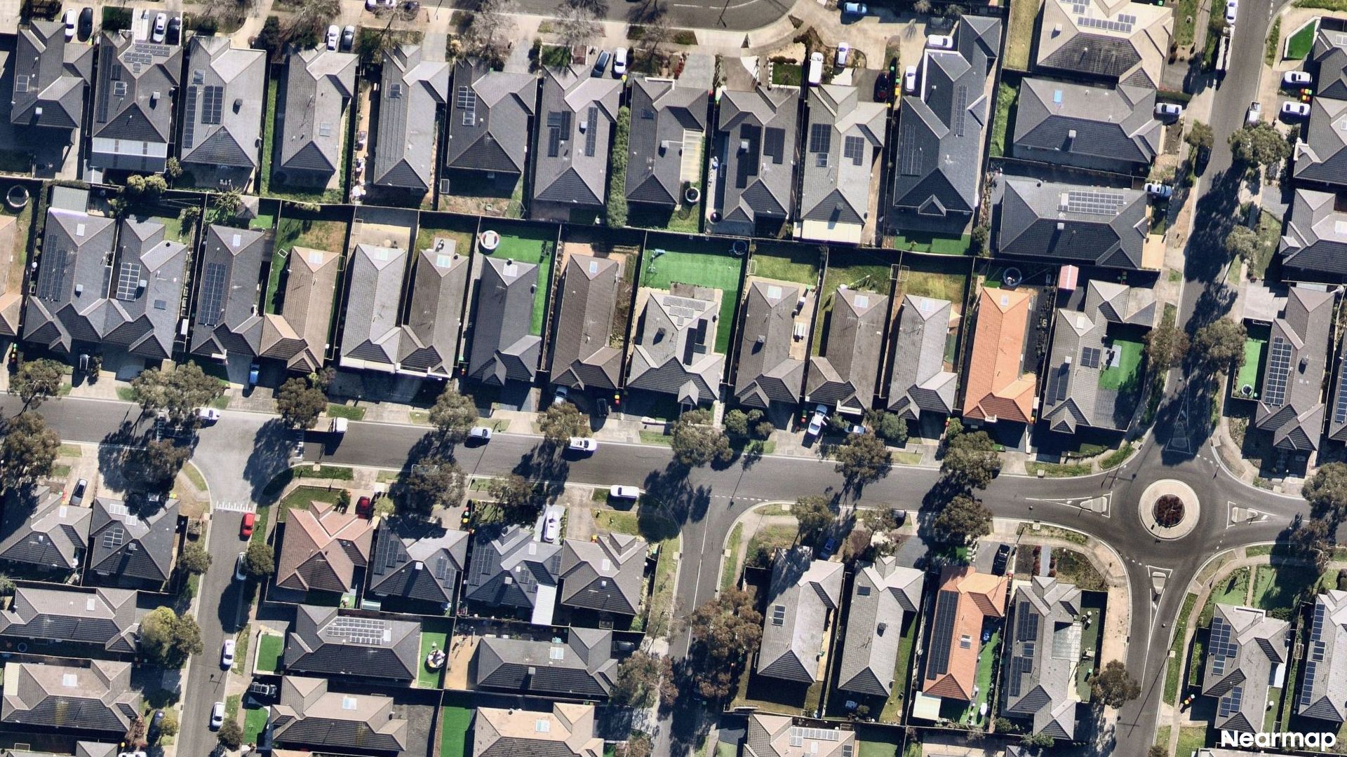 Vertical aerial view