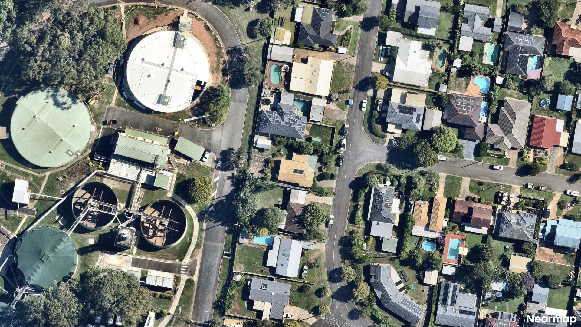 Vertical aerial view