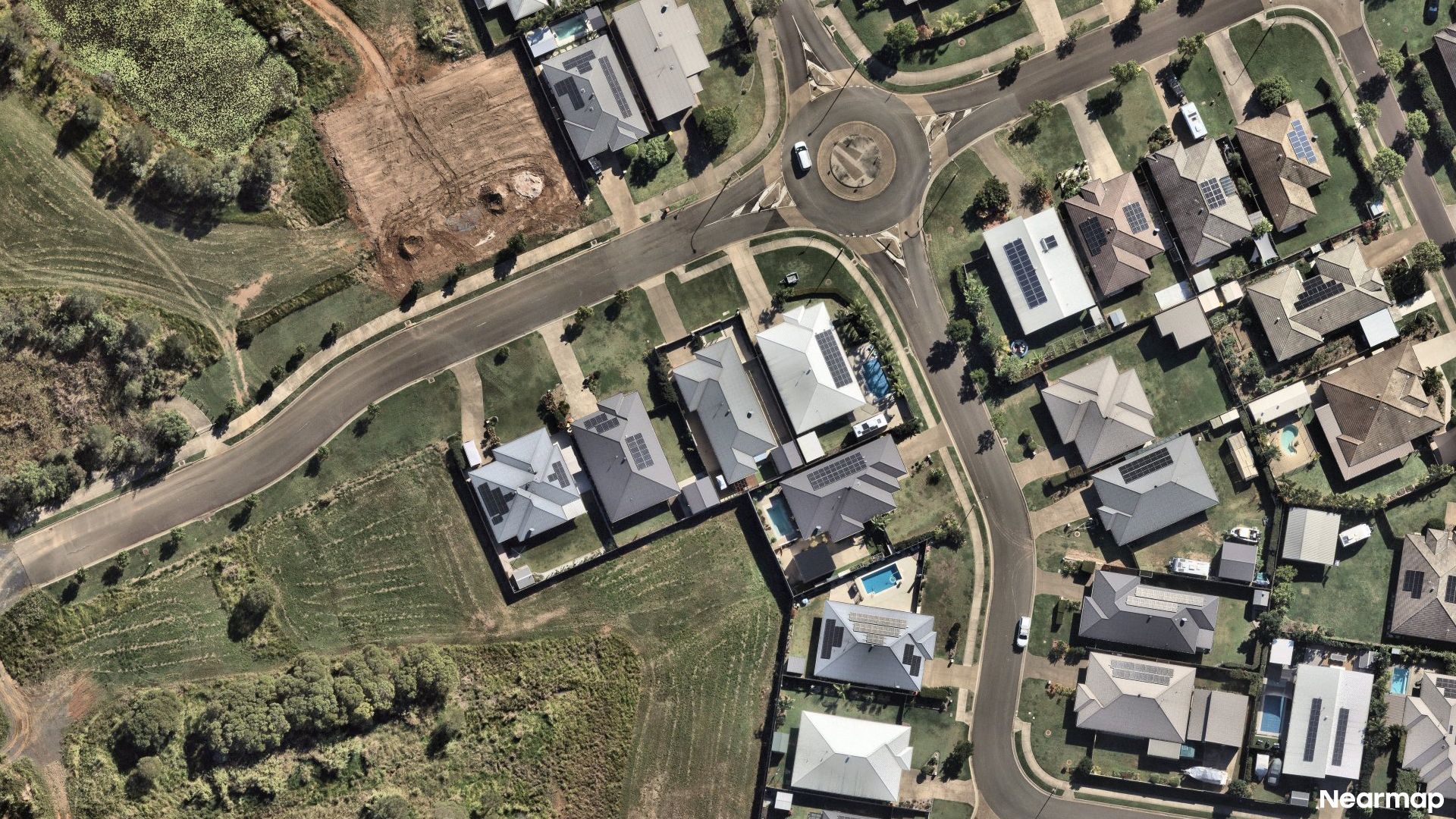 Vertical aerial view