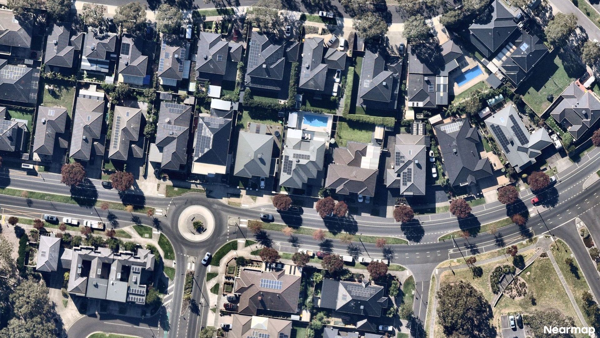 Vertical aerial view