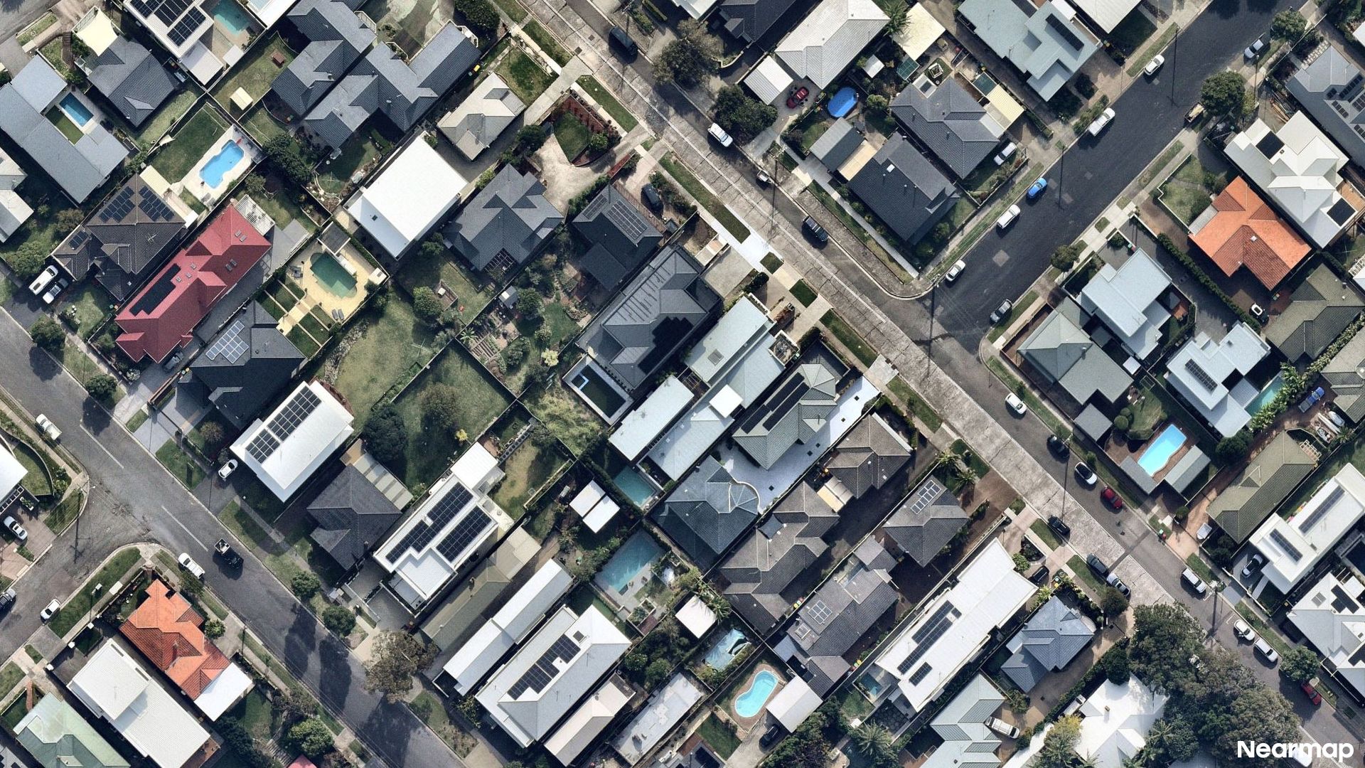 Vertical aerial view