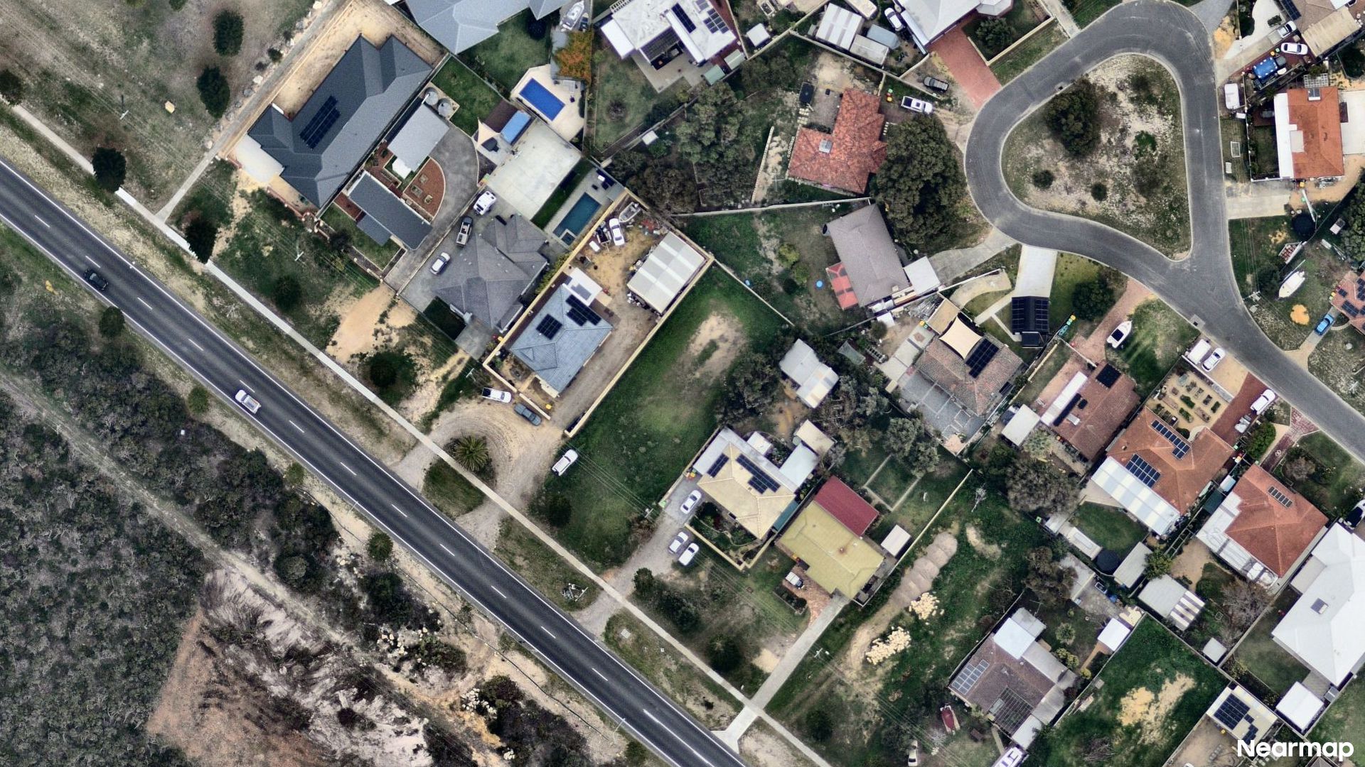Vertical aerial view