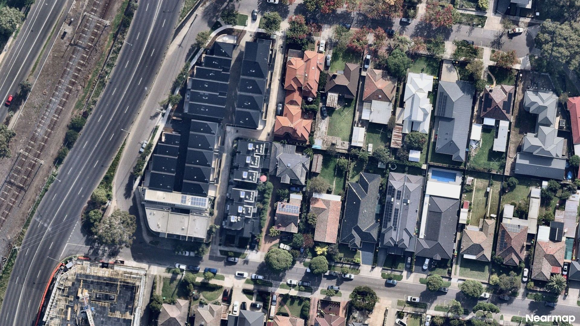 Vertical aerial view