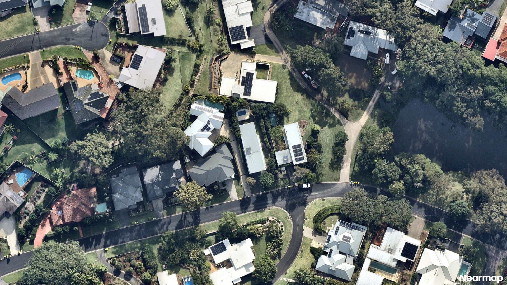 Vertical aerial view