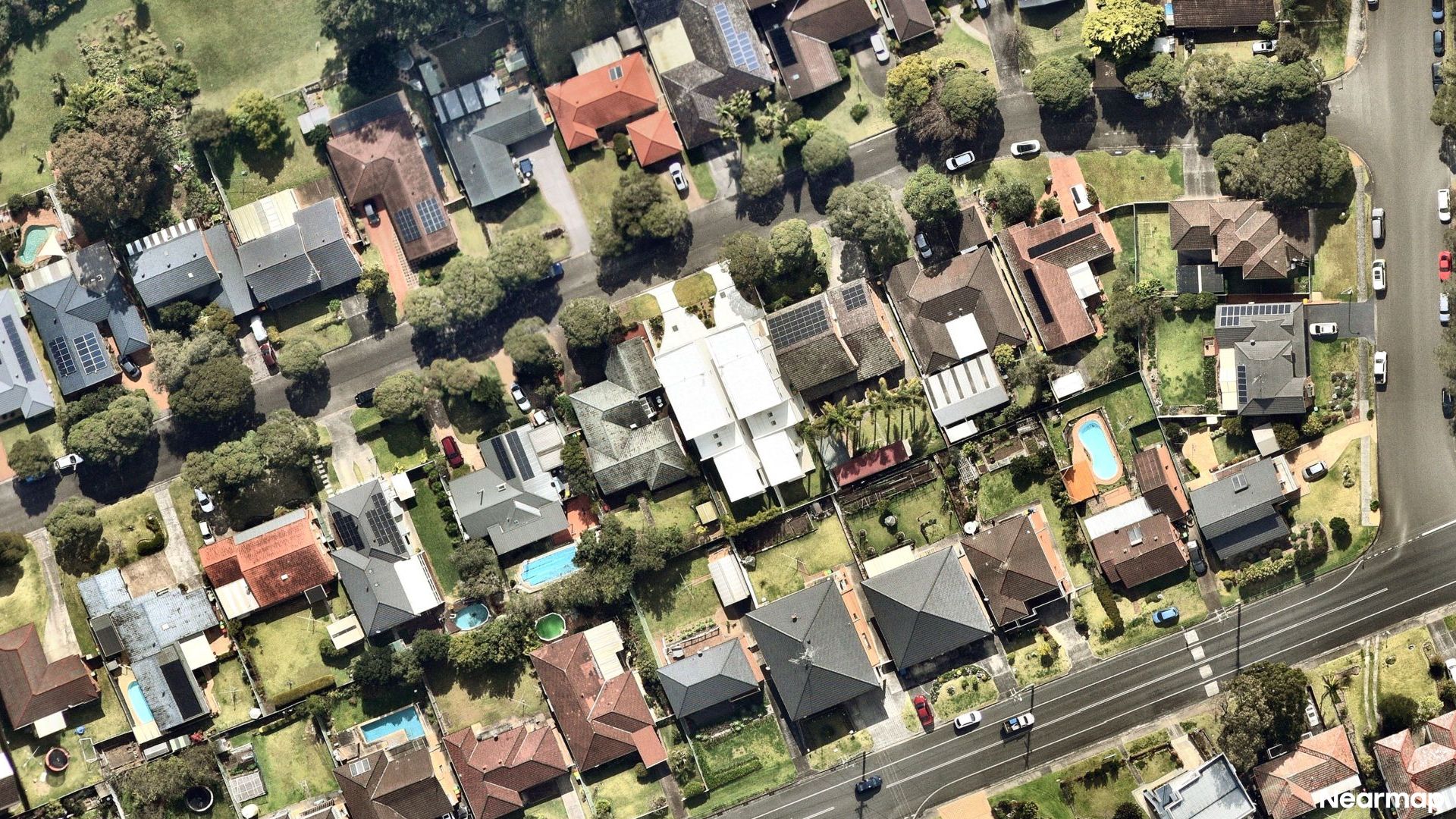 Vertical aerial view