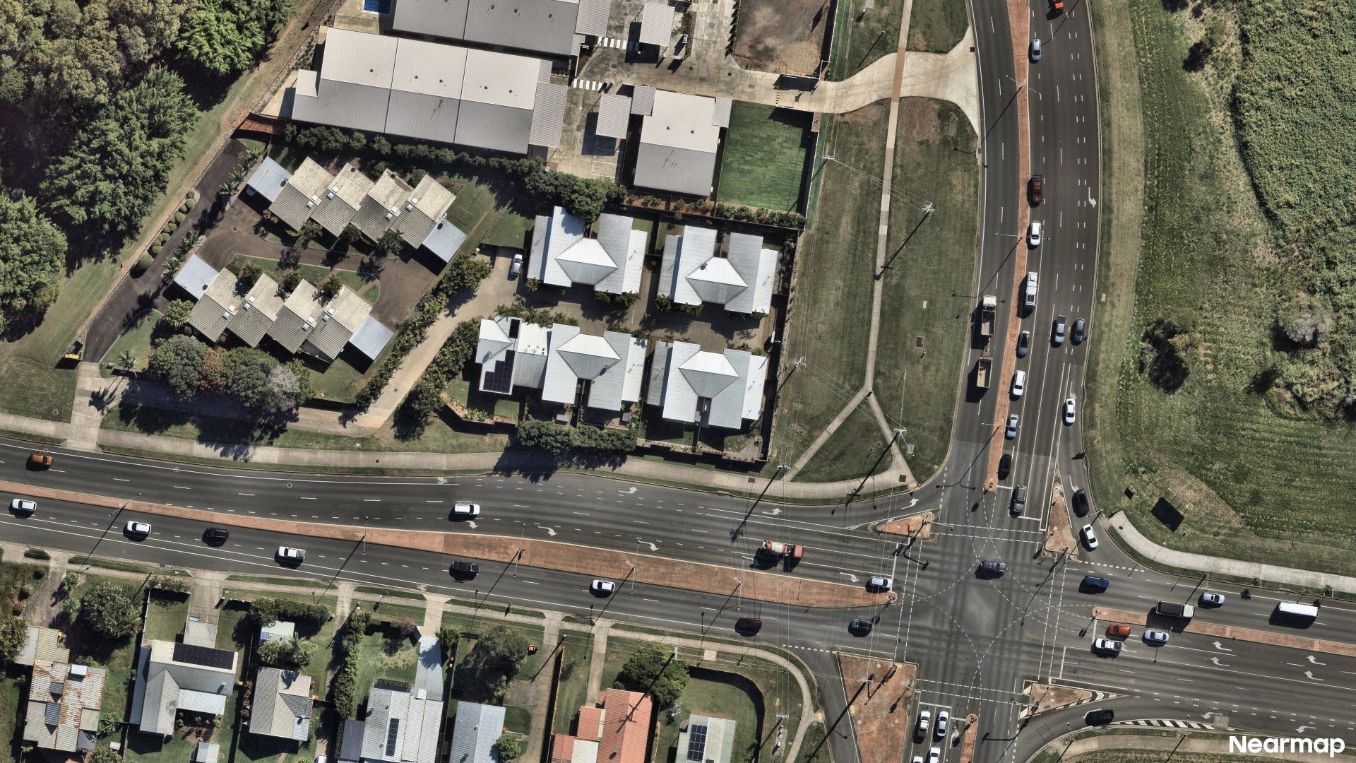 Vertical aerial view