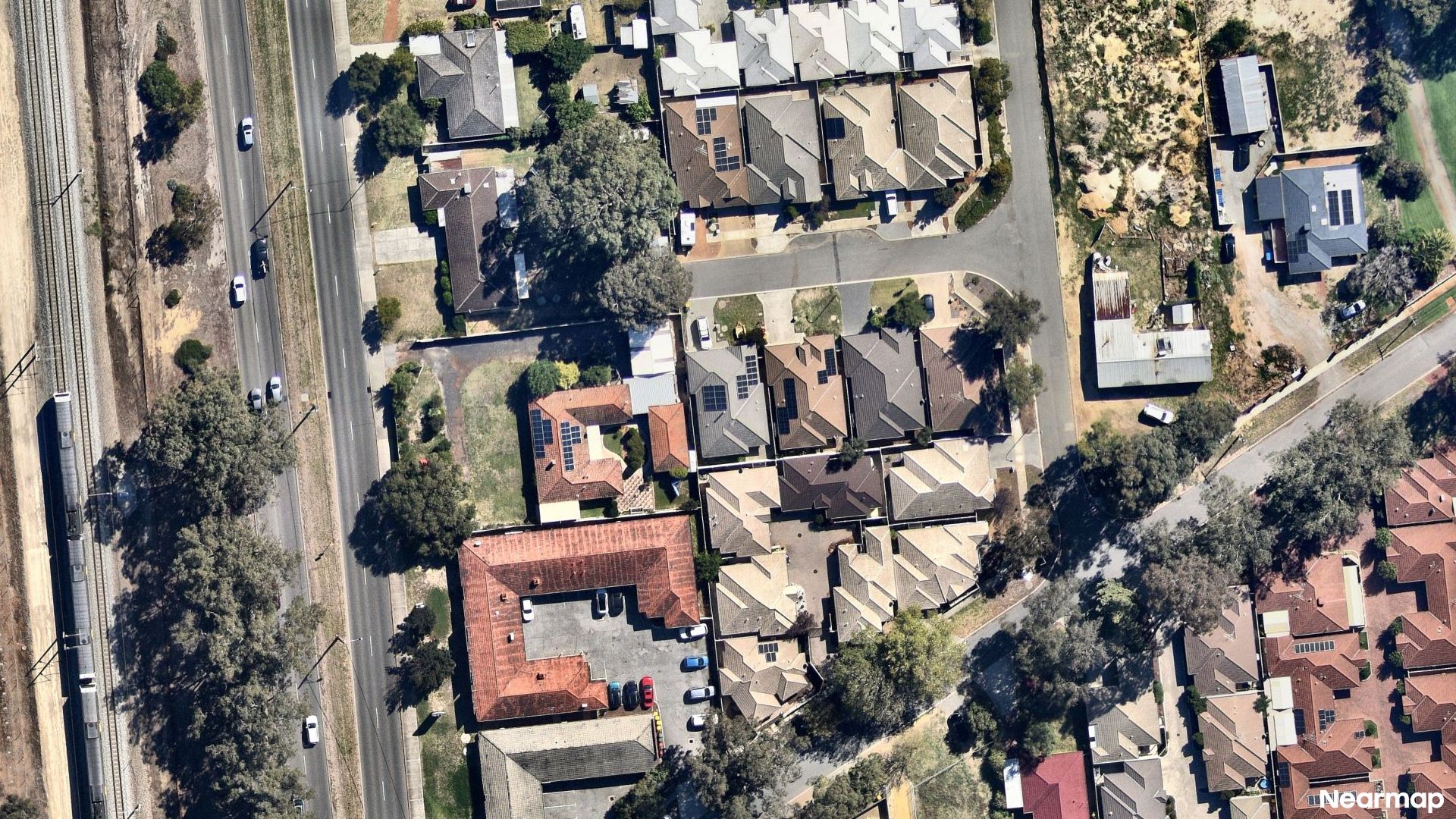 Vertical aerial view