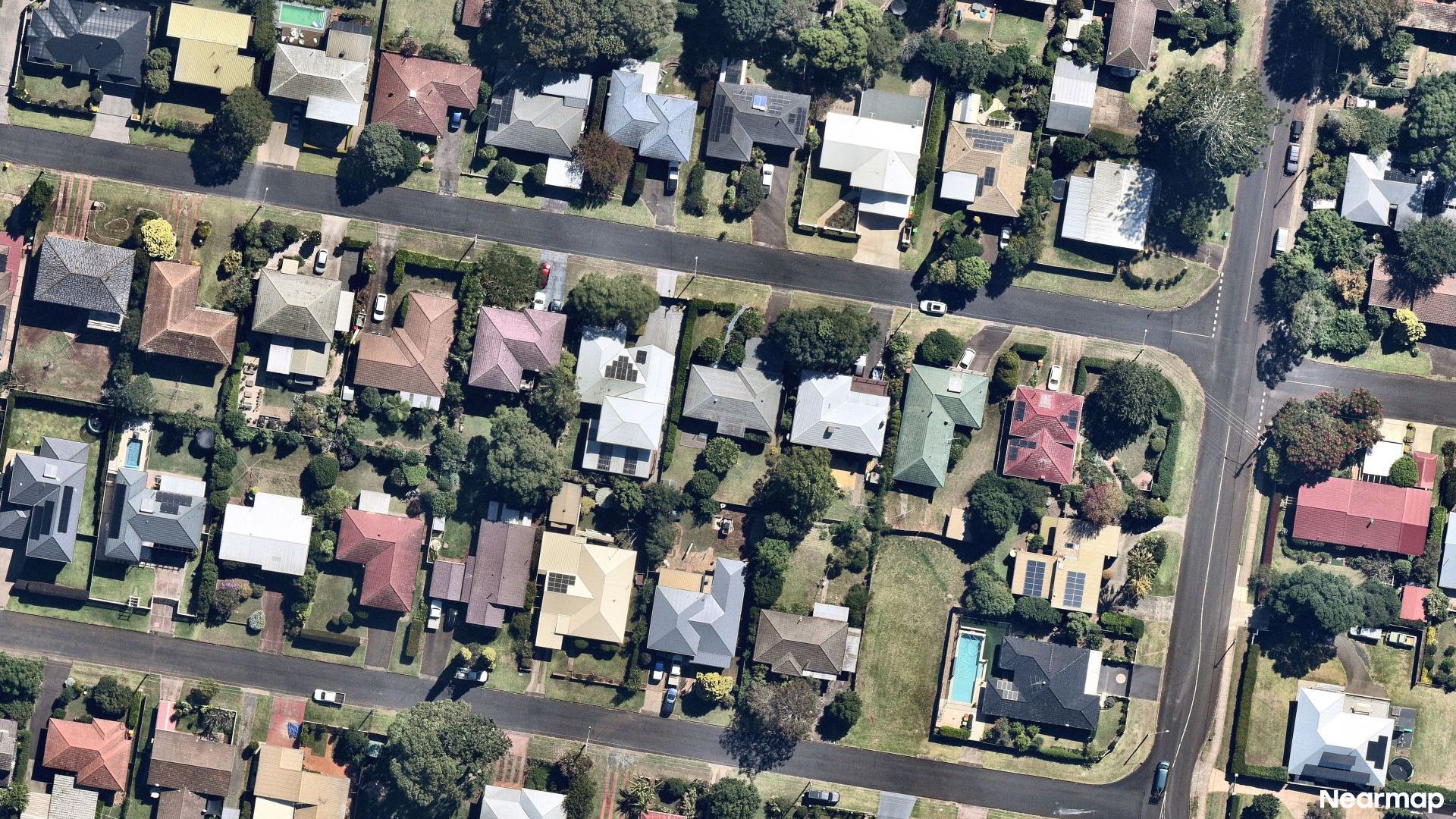 Vertical aerial view