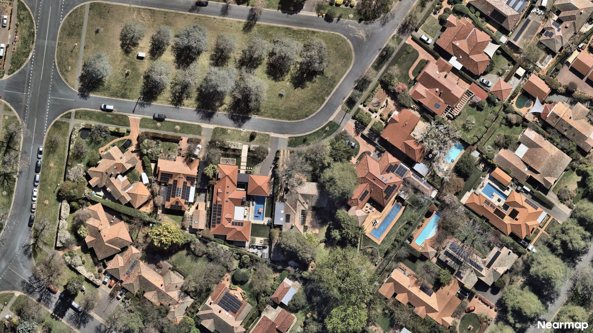 Vertical aerial view