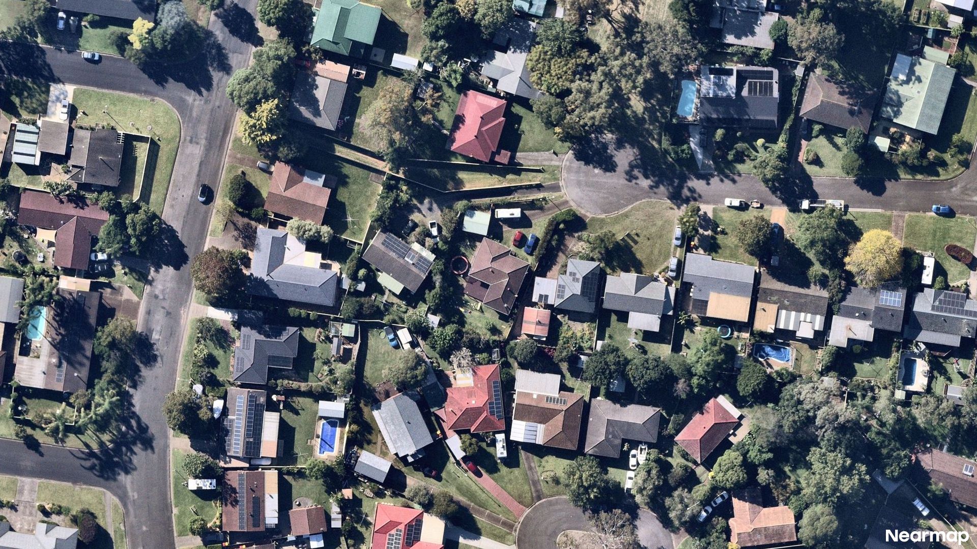 Vertical aerial view