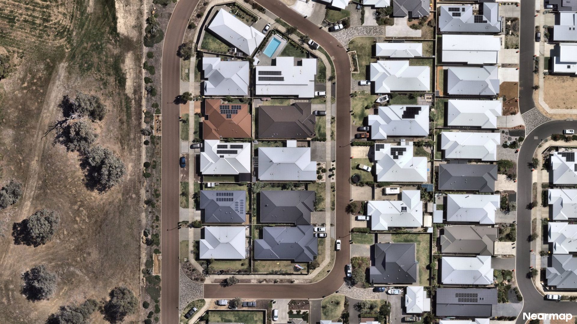 Vertical aerial view