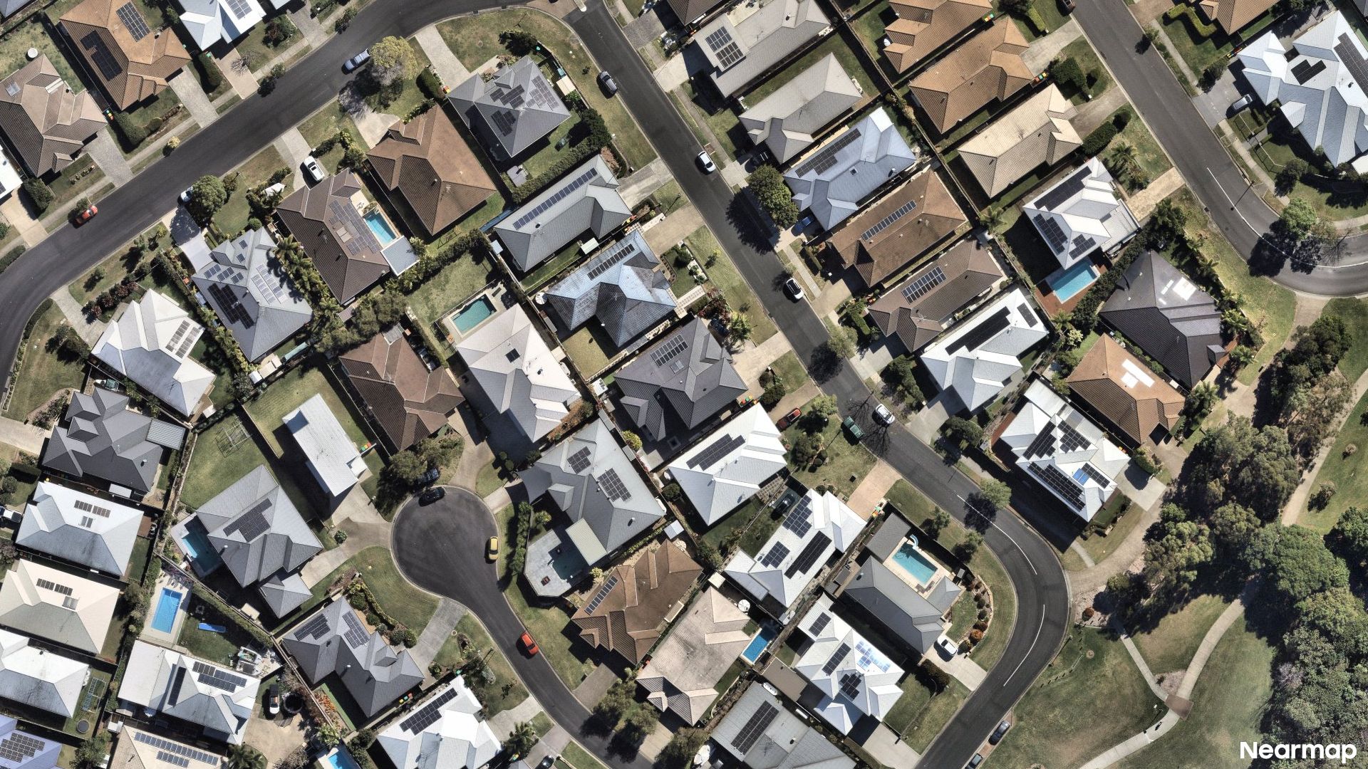 Vertical aerial view
