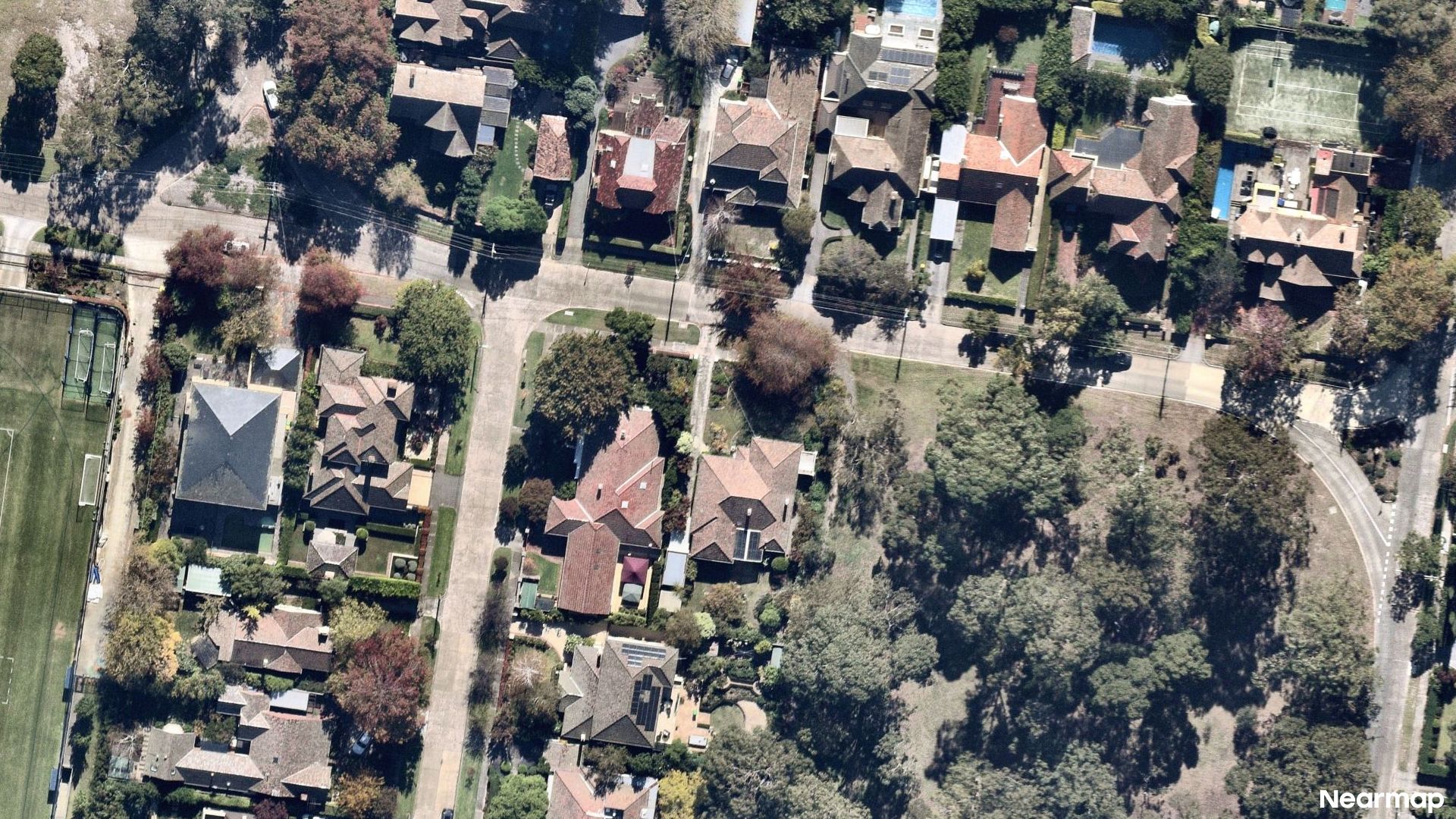 Vertical aerial view