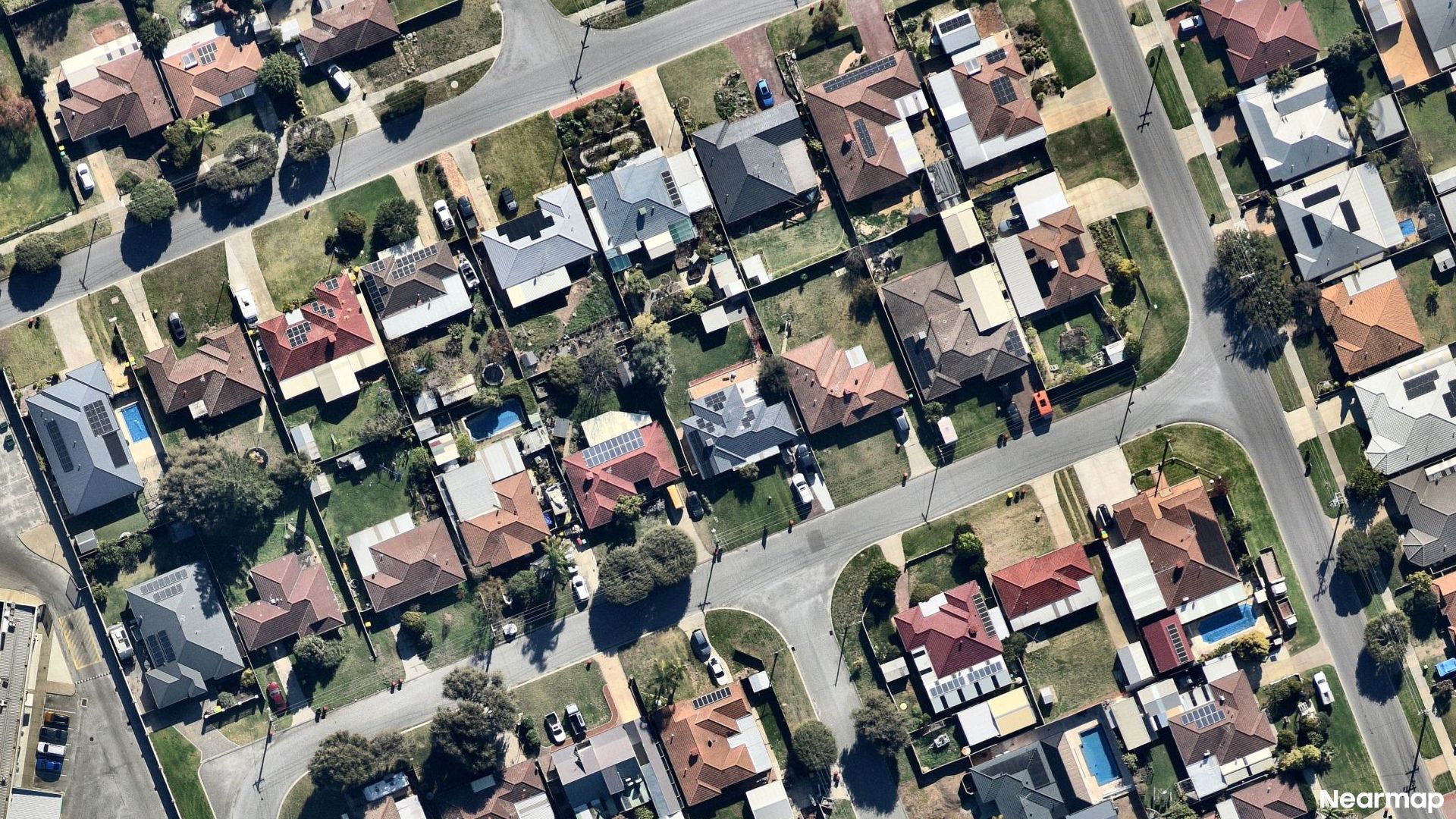 Vertical aerial view