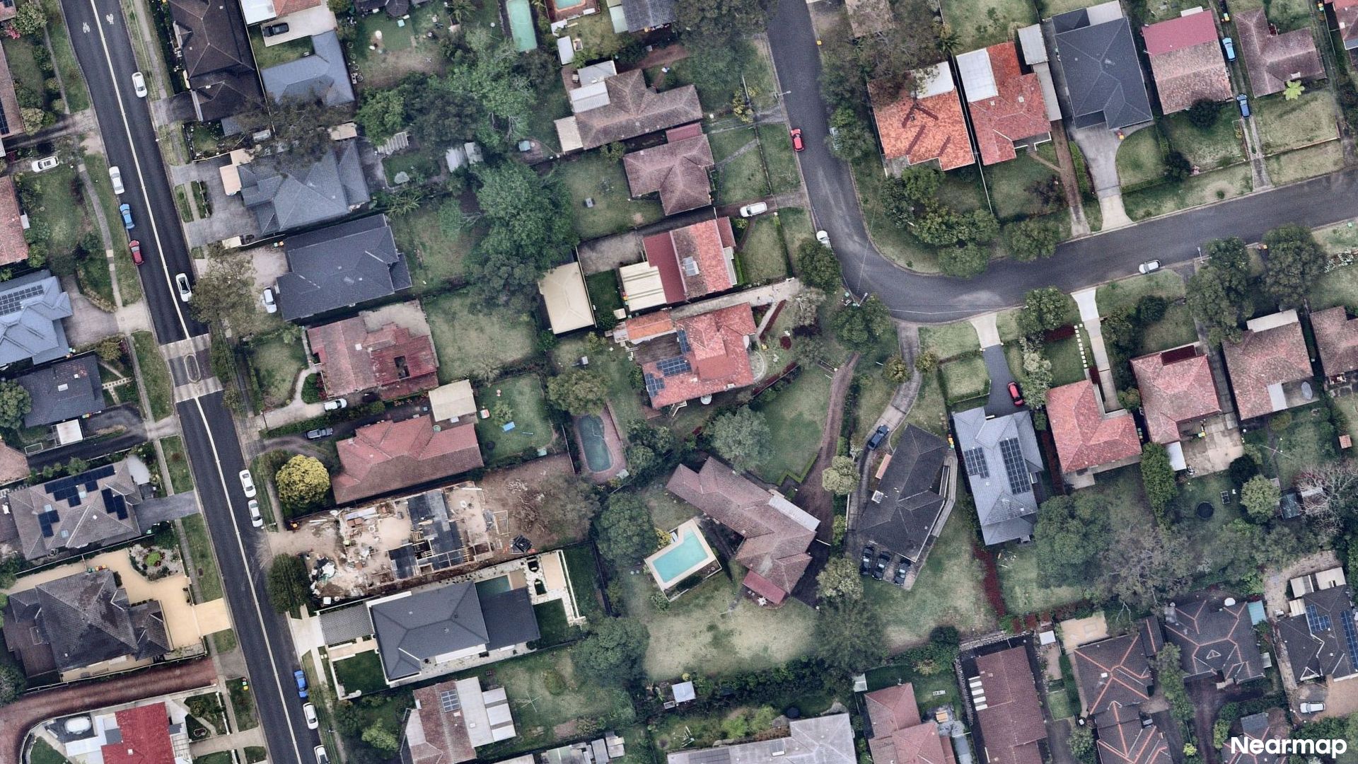 Vertical aerial view