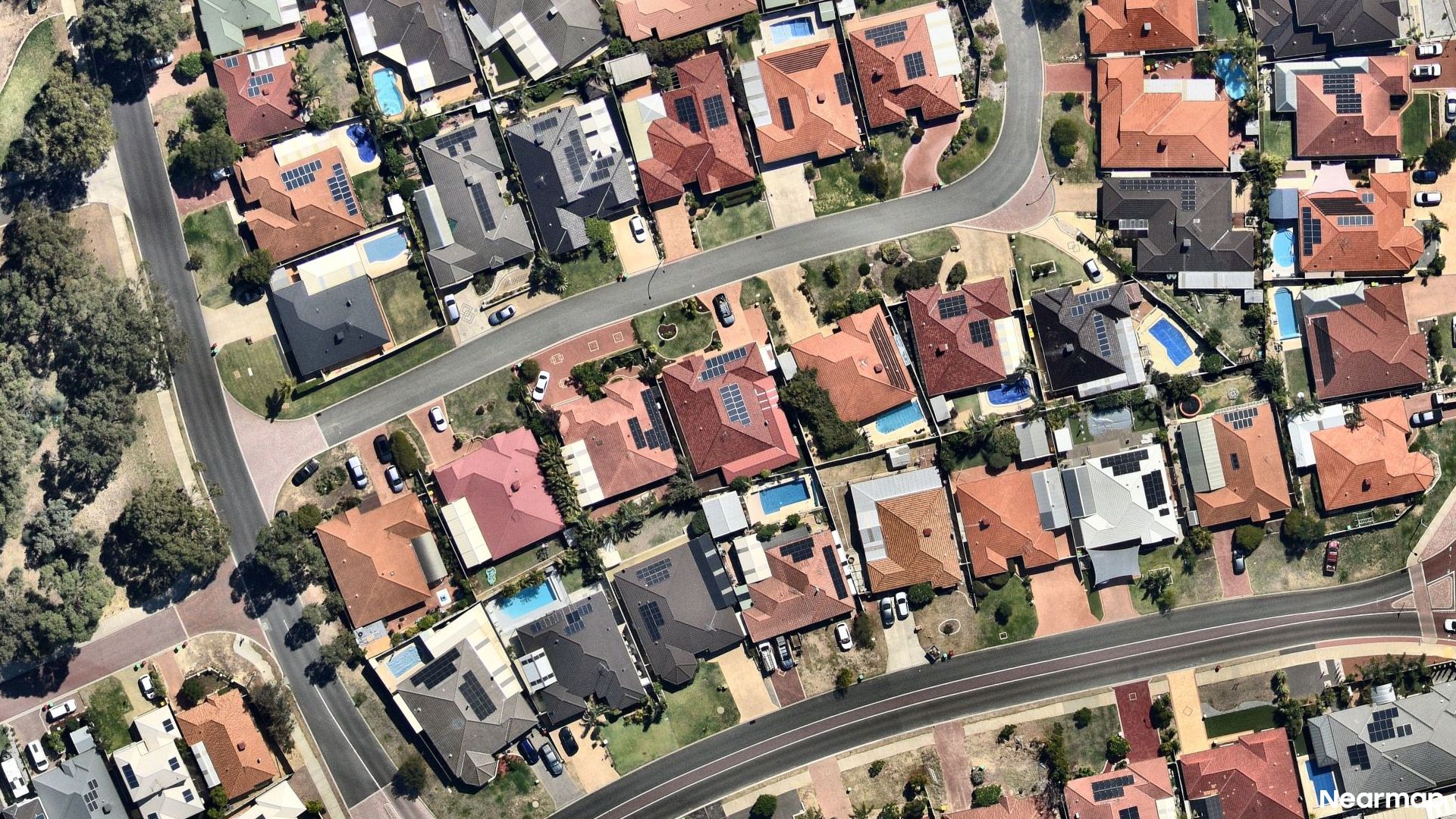 Vertical aerial view