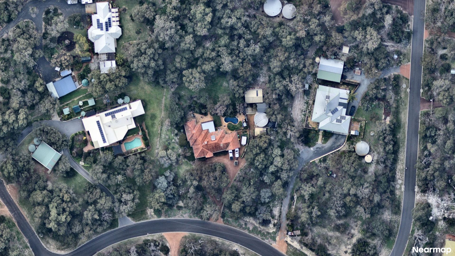 Vertical aerial view