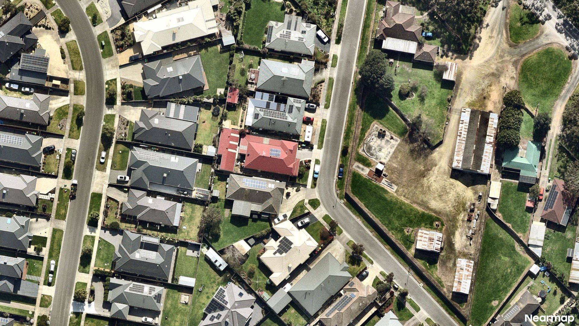 Vertical aerial view