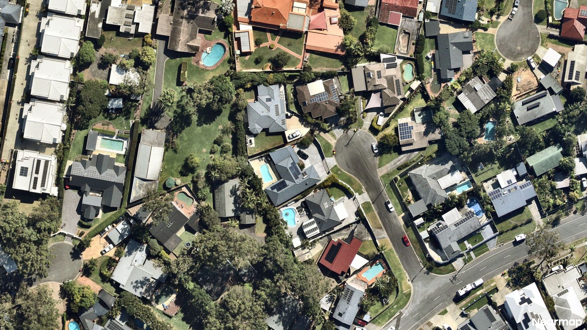 Vertical aerial view