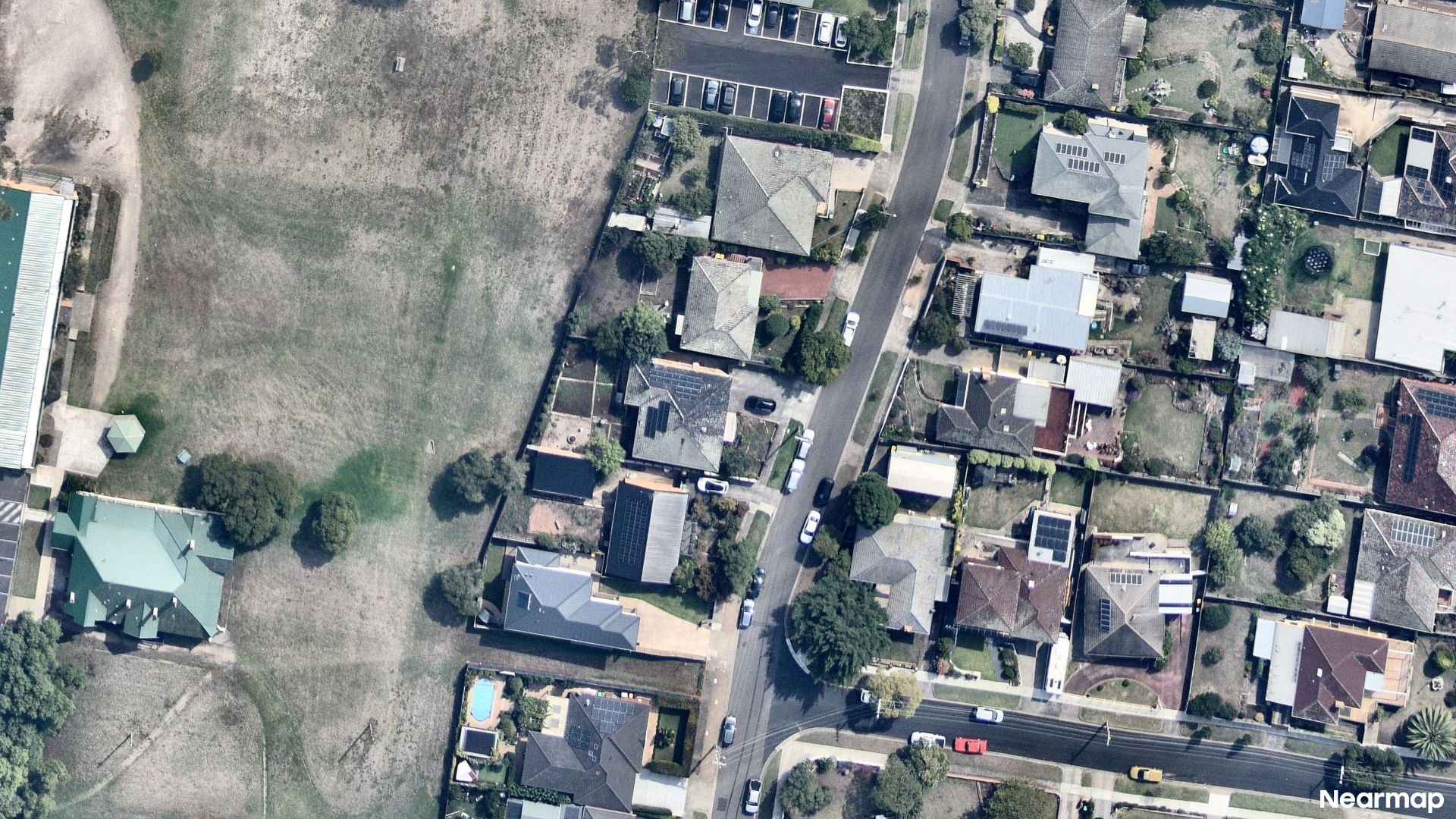 Vertical aerial view
