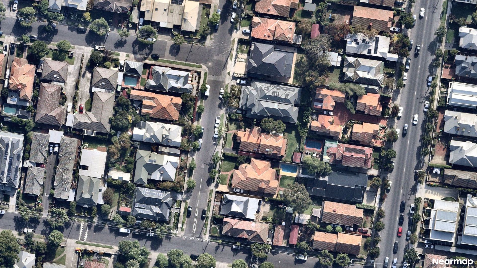 Vertical aerial view