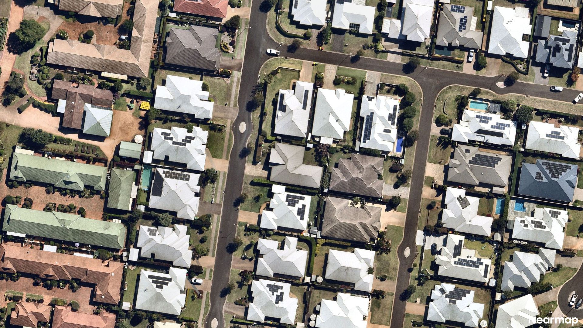 Vertical aerial view