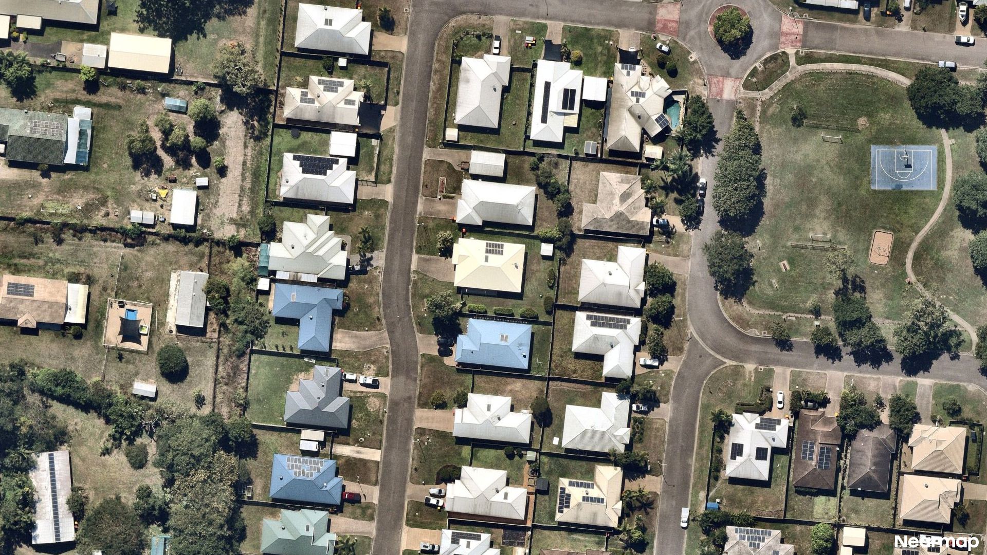 Vertical aerial view