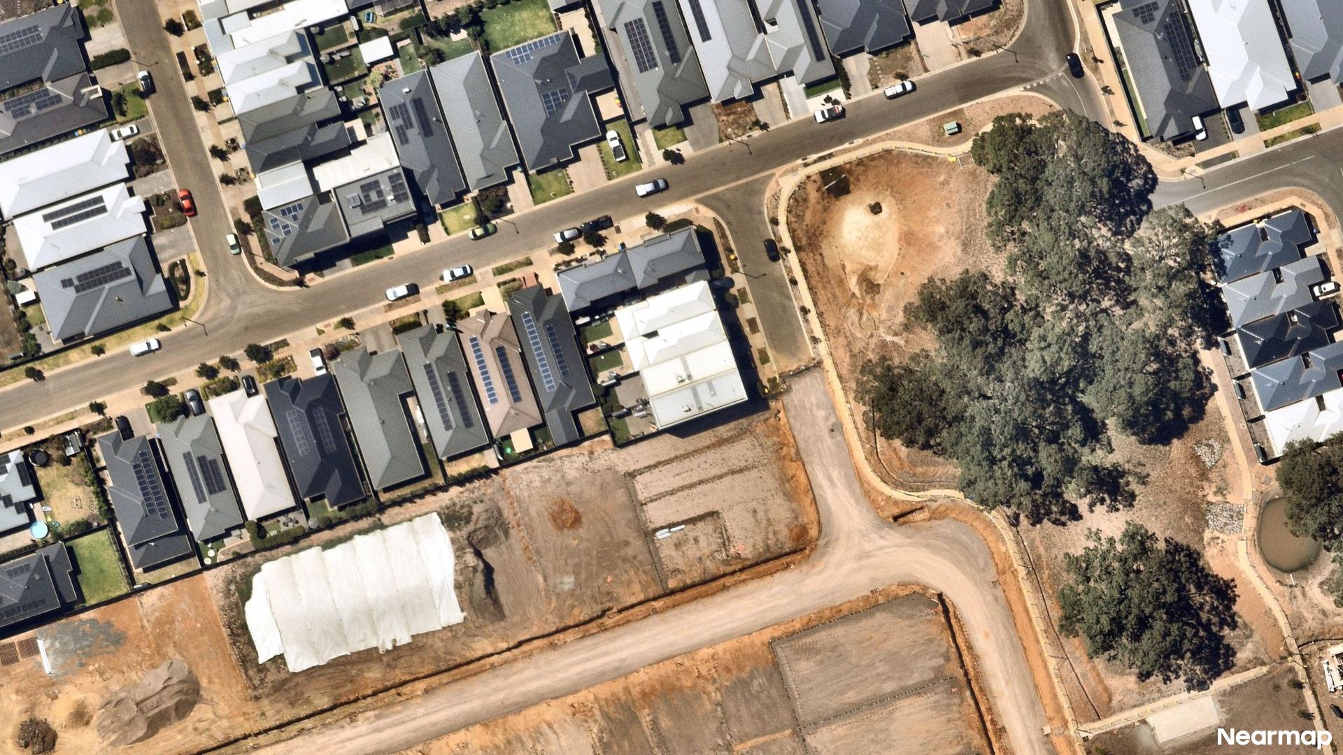 Vertical aerial view