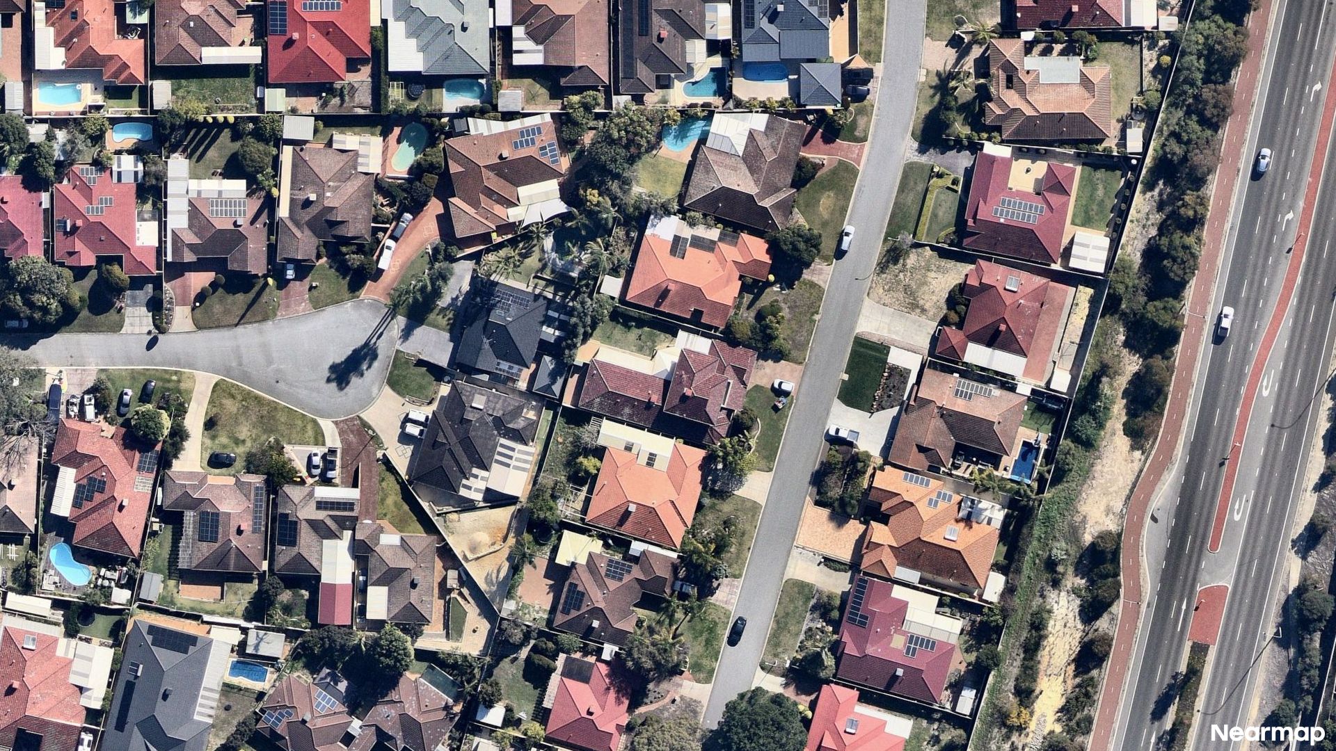 Vertical aerial view