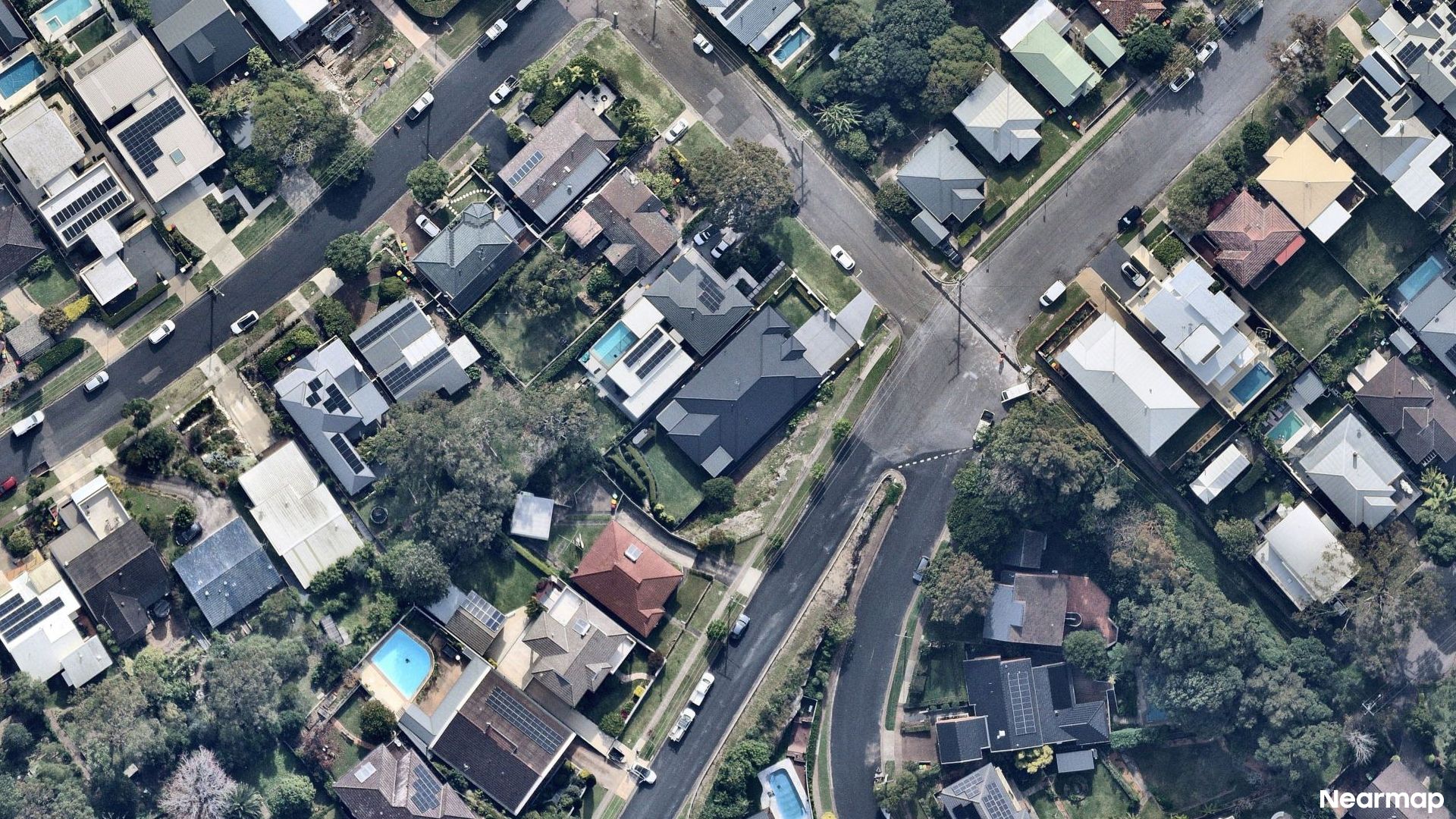 Vertical aerial view