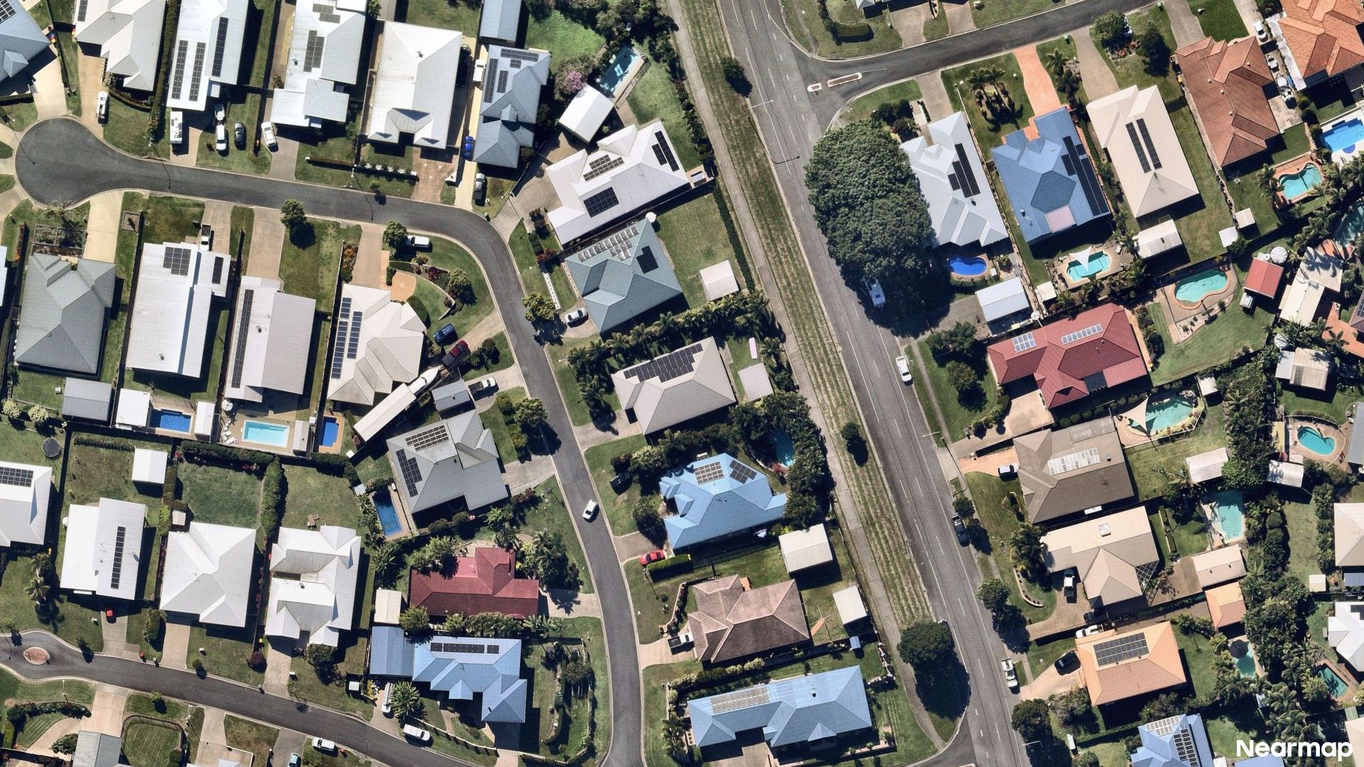 Vertical aerial view