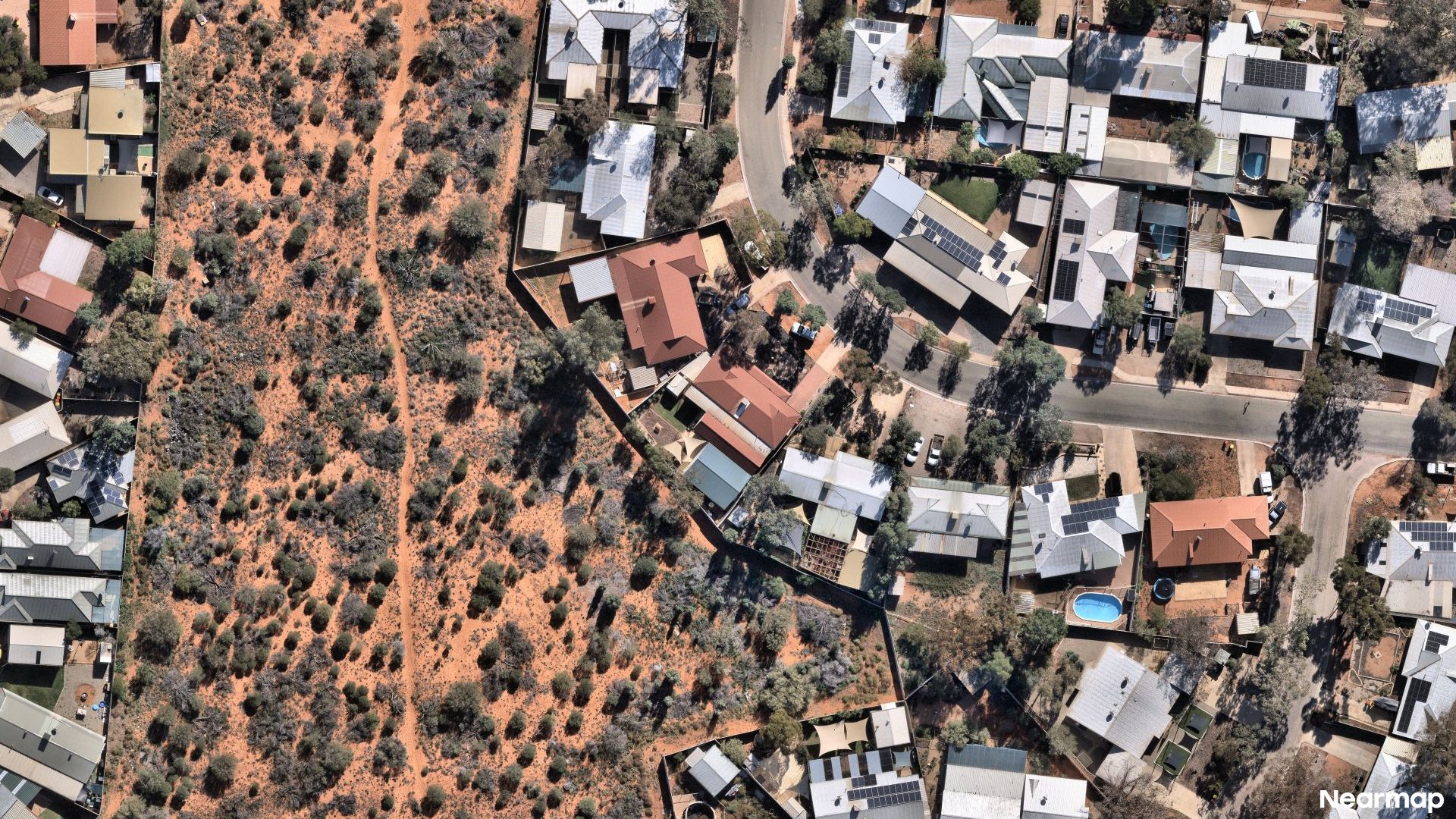 Vertical aerial view