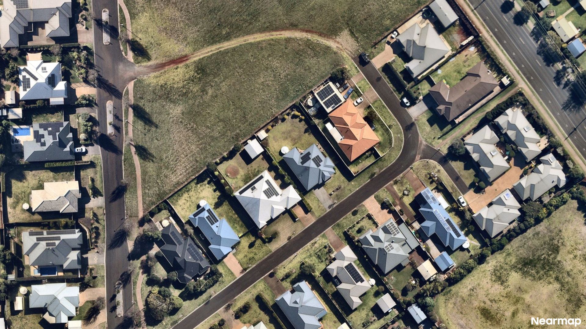 Vertical aerial view